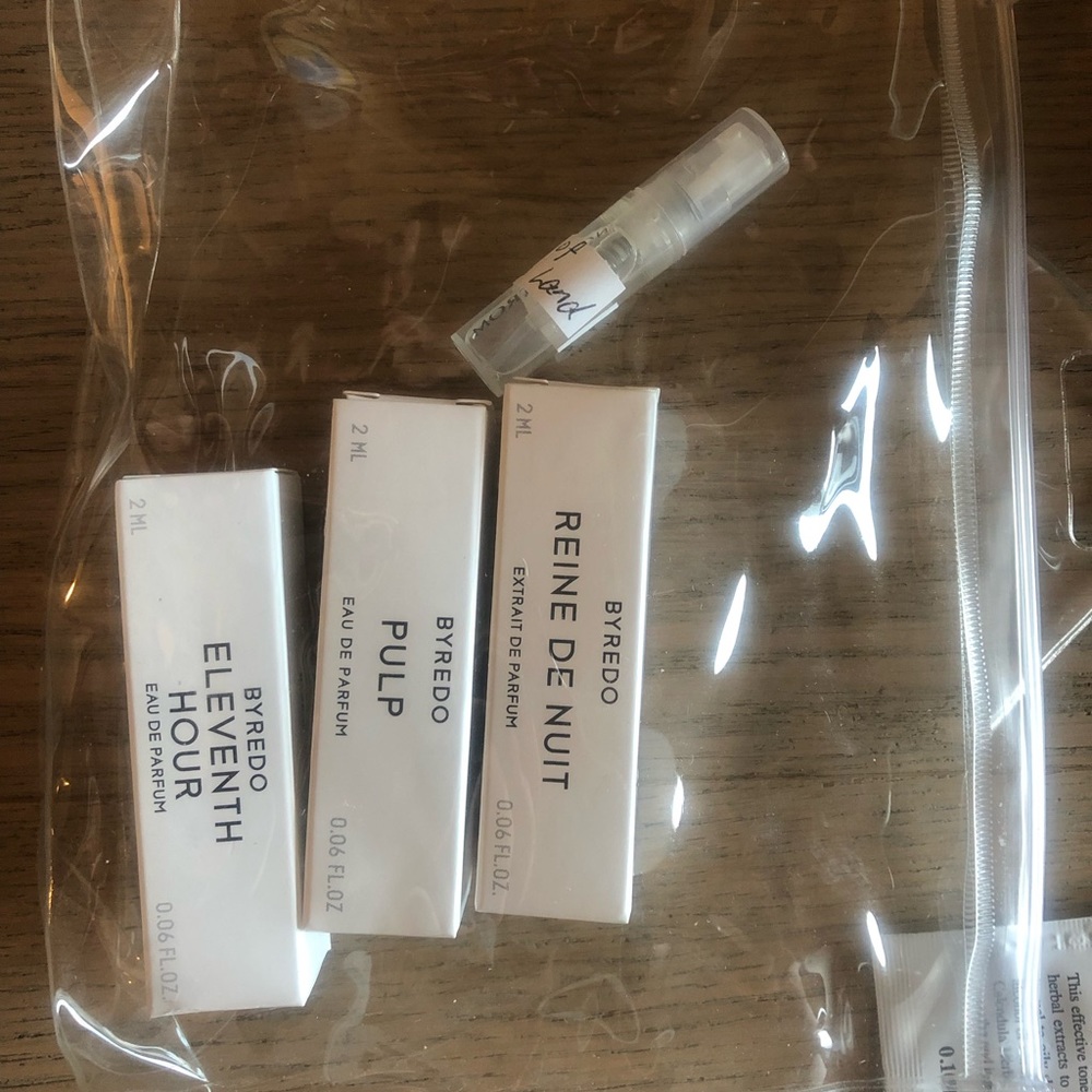 Byredo sample (pulp/ eleventh hour/ reine de unit)